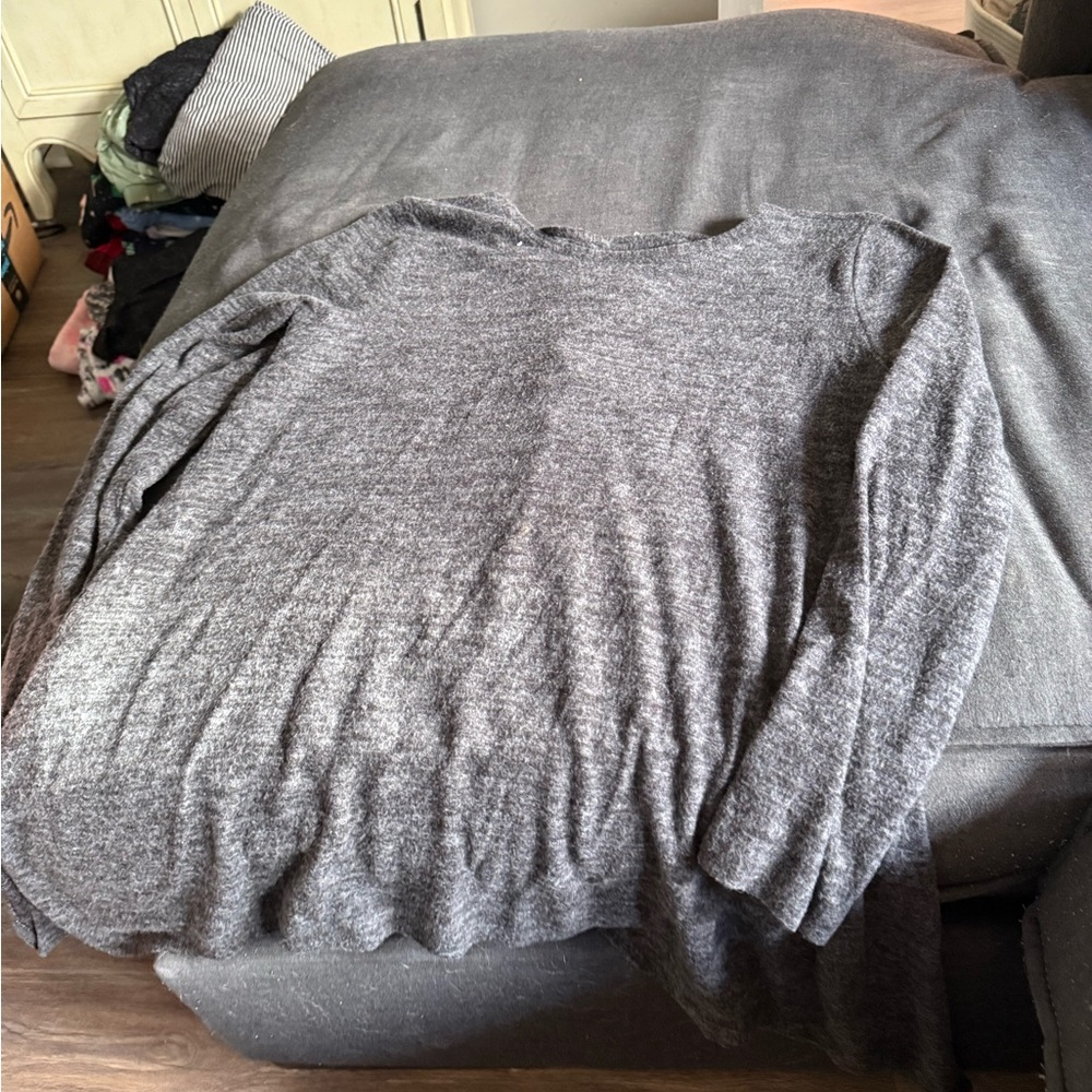 Torrid Gray Crew Neck Sweater